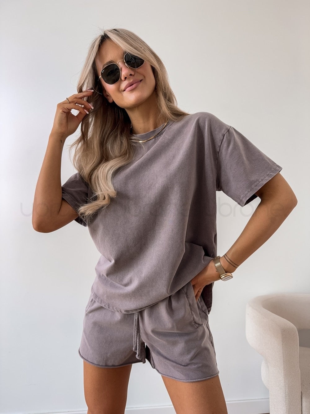 Women's Two-Piece Comfort Co-ord Set – Soft Knit Top with Shorts or Trousers