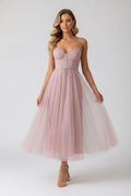 Women's Tulle Dress with Sweetheart Neckline – Formal Evening & Party Dress