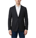 Men's Black Technical Weave Slim Fit 4 Way Stretch Air Blazer