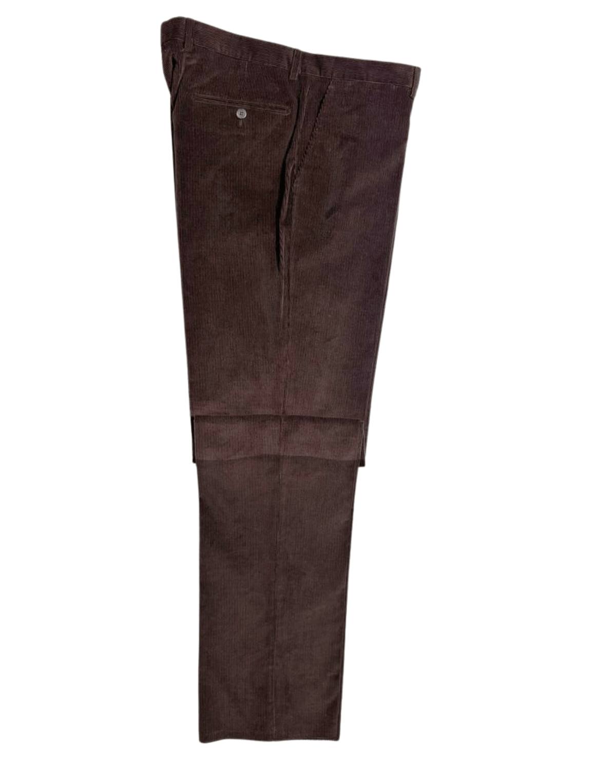 Men's Brown Corduroy Notch Lapel Slim Fit 3-Button Cotton Suit – view 5
