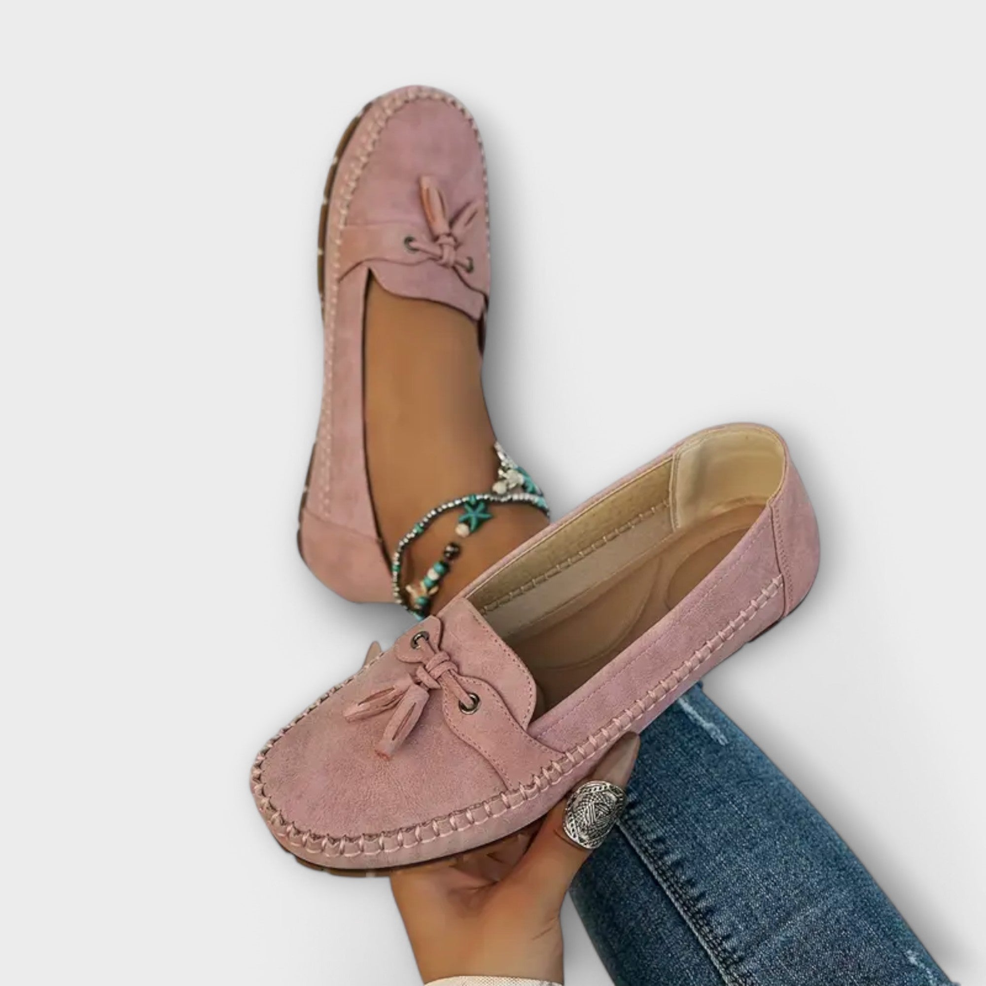 Women's Comfort Loafers – Supportive Cushioned Slip-On Flats for Everyday