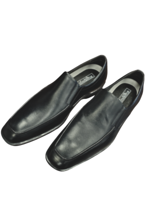 Men's Black Slip On Loafer Leather Dress Shoes – view 3