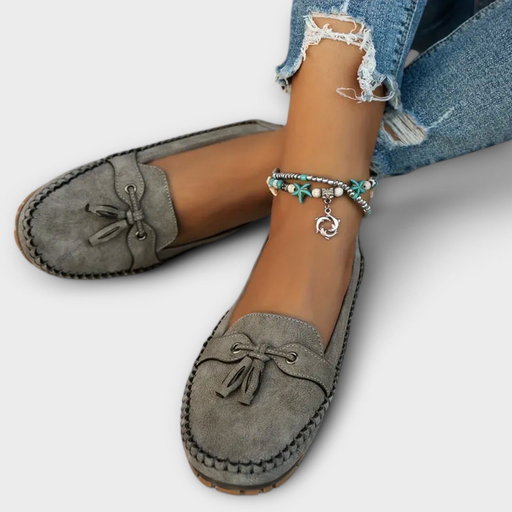 Women's Comfort Loafers – Supportive Cushioned Slip-On Flats for Everyday