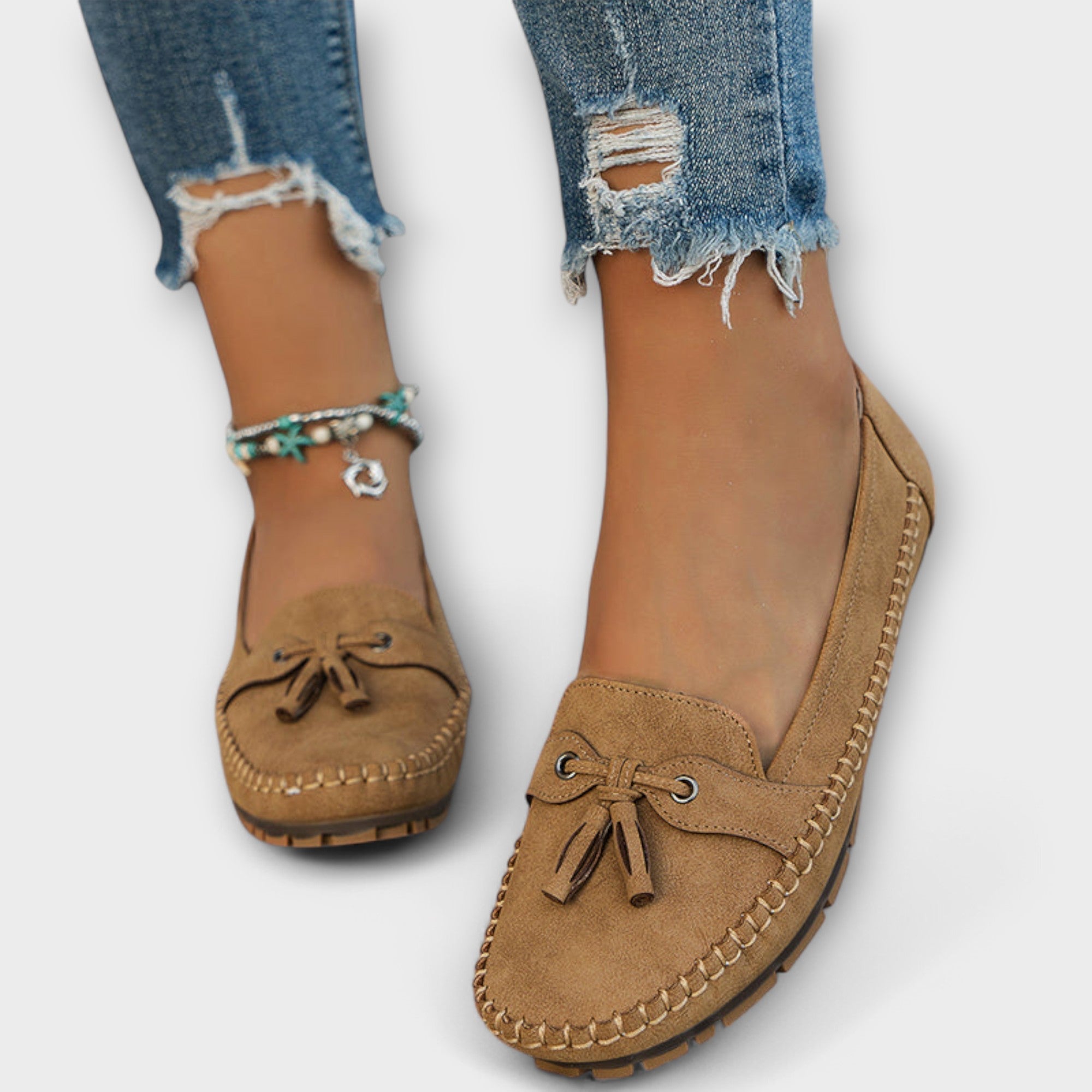 Women's Comfort Loafers – Supportive Cushioned Slip-On Flats for Everyday