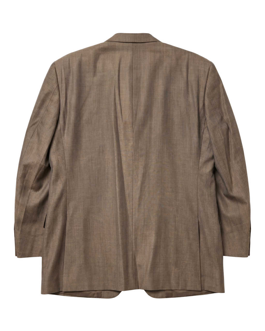Men's Camel Tan Classic Fit Peak Lapels Wool 3-Piece Suit – view 4