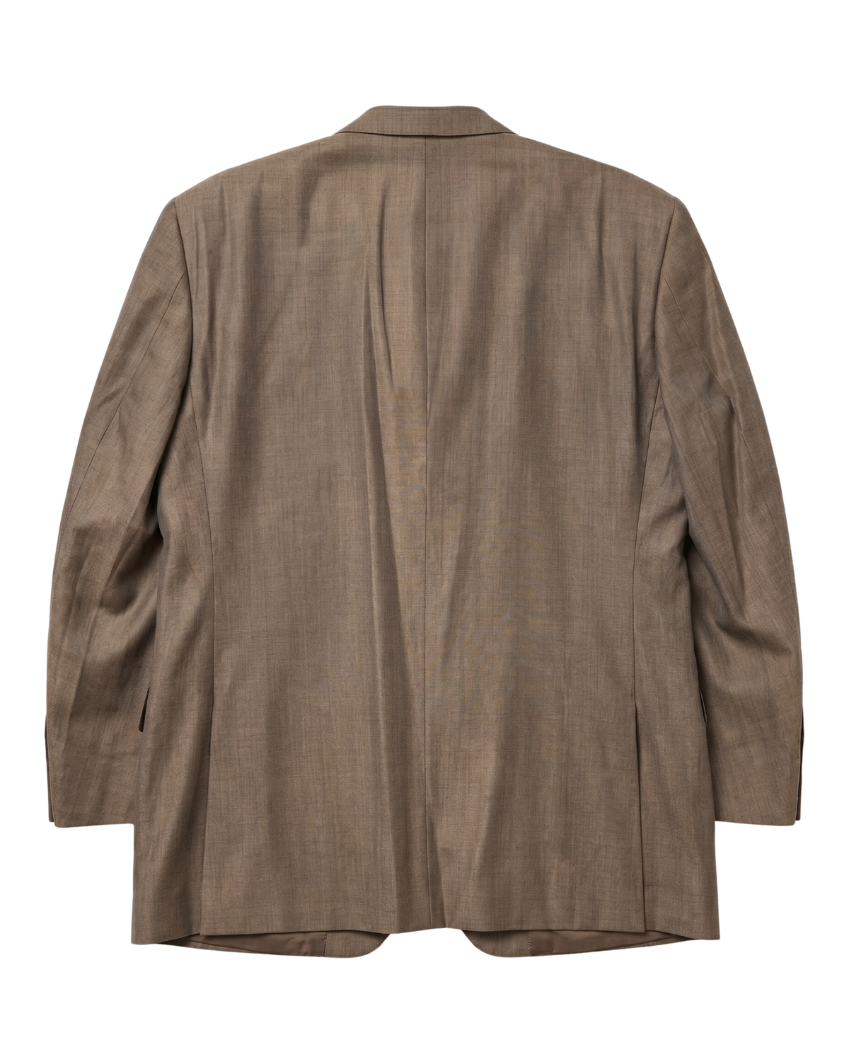 Men's Camel Tan Classic Fit Peak Lapels Wool 3-Piece Suit – view 4
