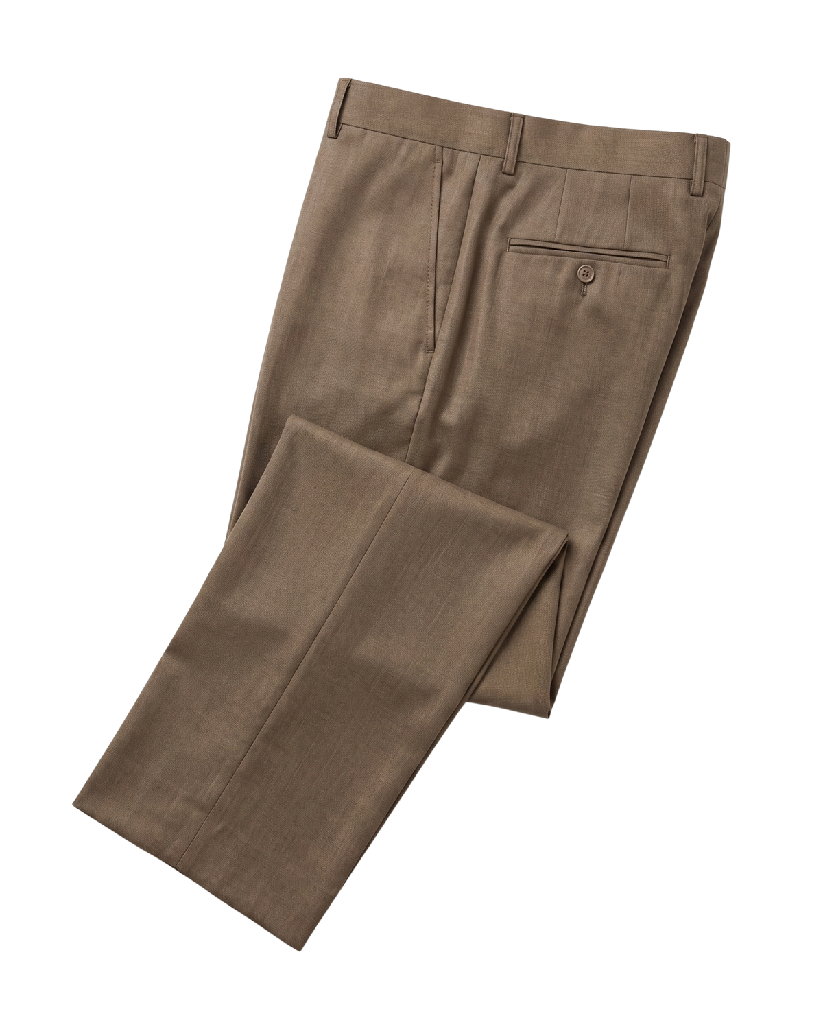 Men's Camel Tan Classic Fit Peak Lapels Wool 3-Piece Suit – view 7