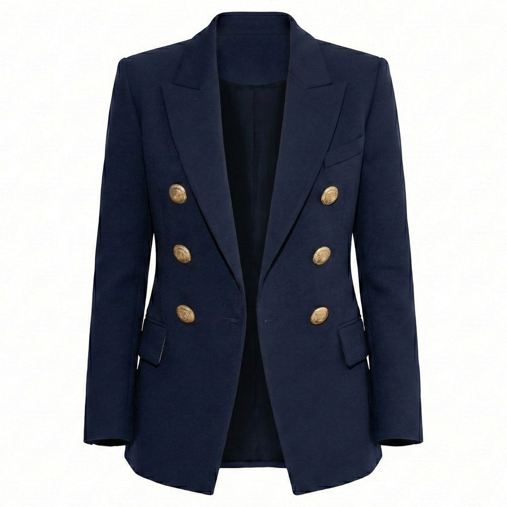 Women's Button-Up Blazer – Tailored Single-Breasted Jacket for Office & Smart Wear
