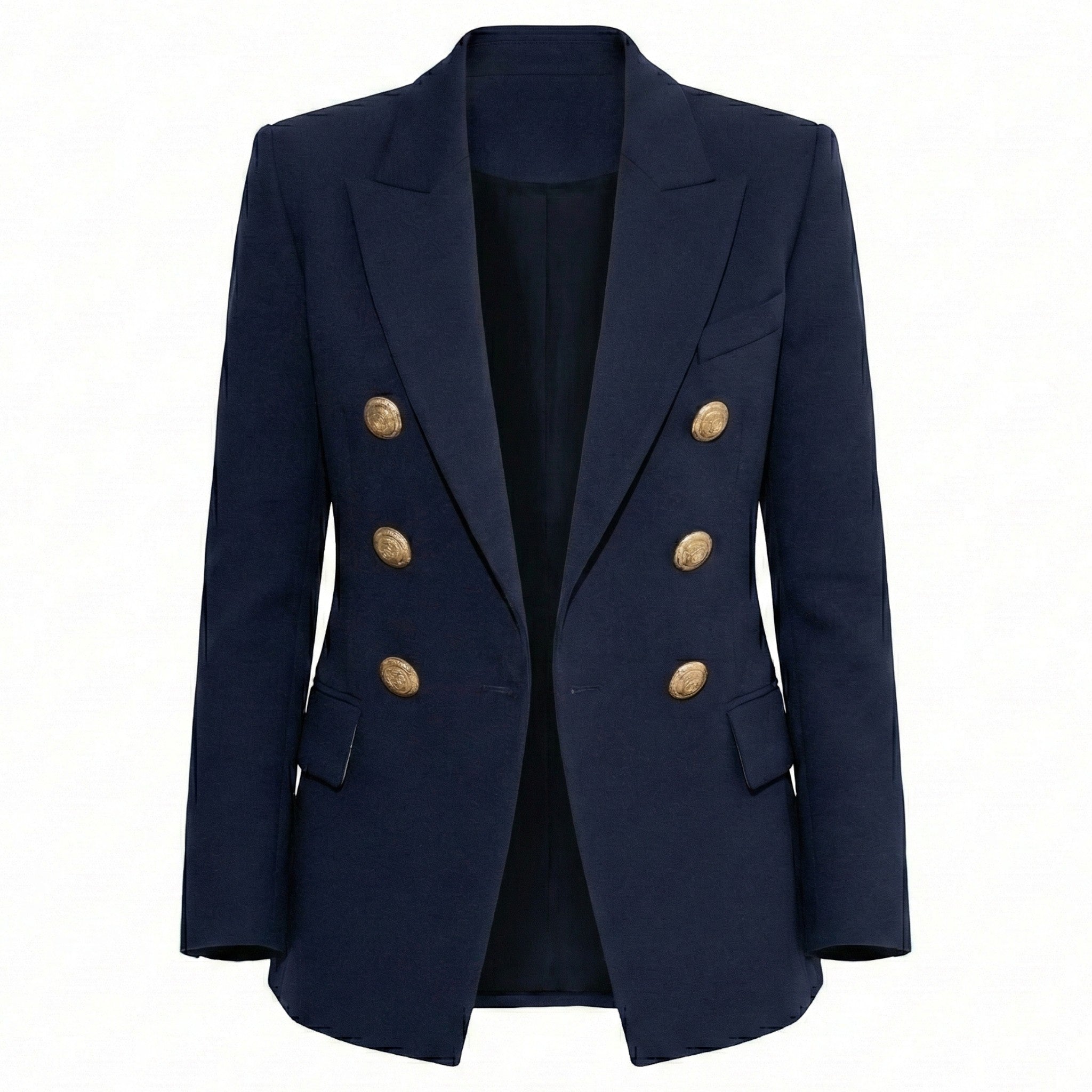 Women's Button-Up Blazer – Tailored Single-Breasted Jacket for Office & Smart Wear