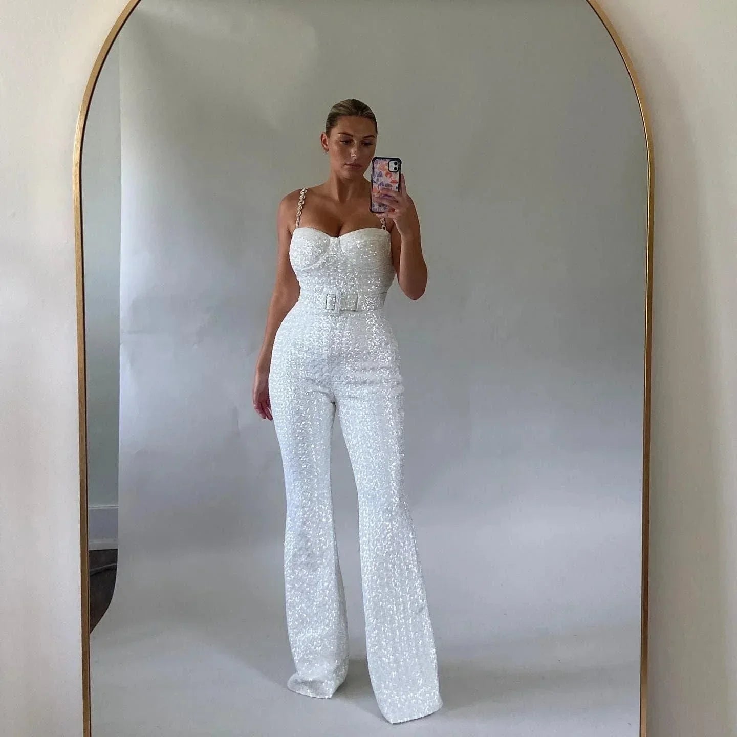 Women's Sequin Jumpsuit – Sparkling Evening & Party One-Piece