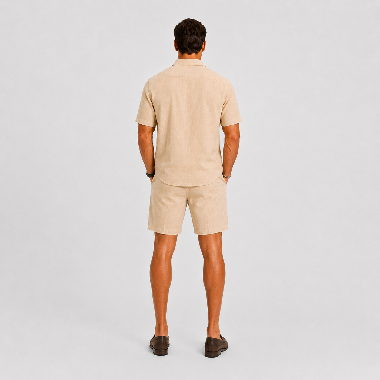 Men's Linen Set – Relaxed Two-Piece Shirt & Trousers Summer Outfit