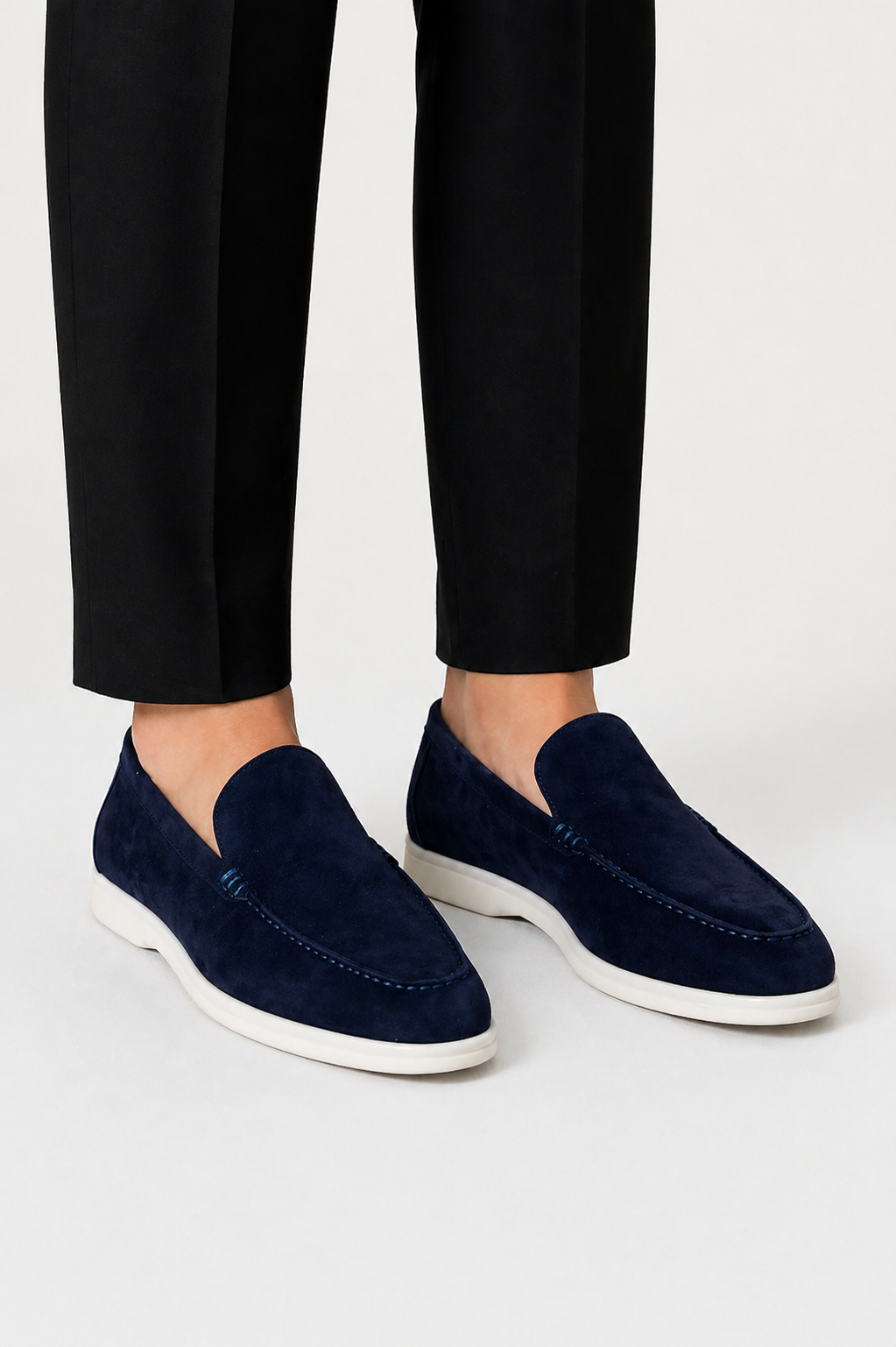 Men's Suede Loafers – Classic Slip-On Moccasin Shoes