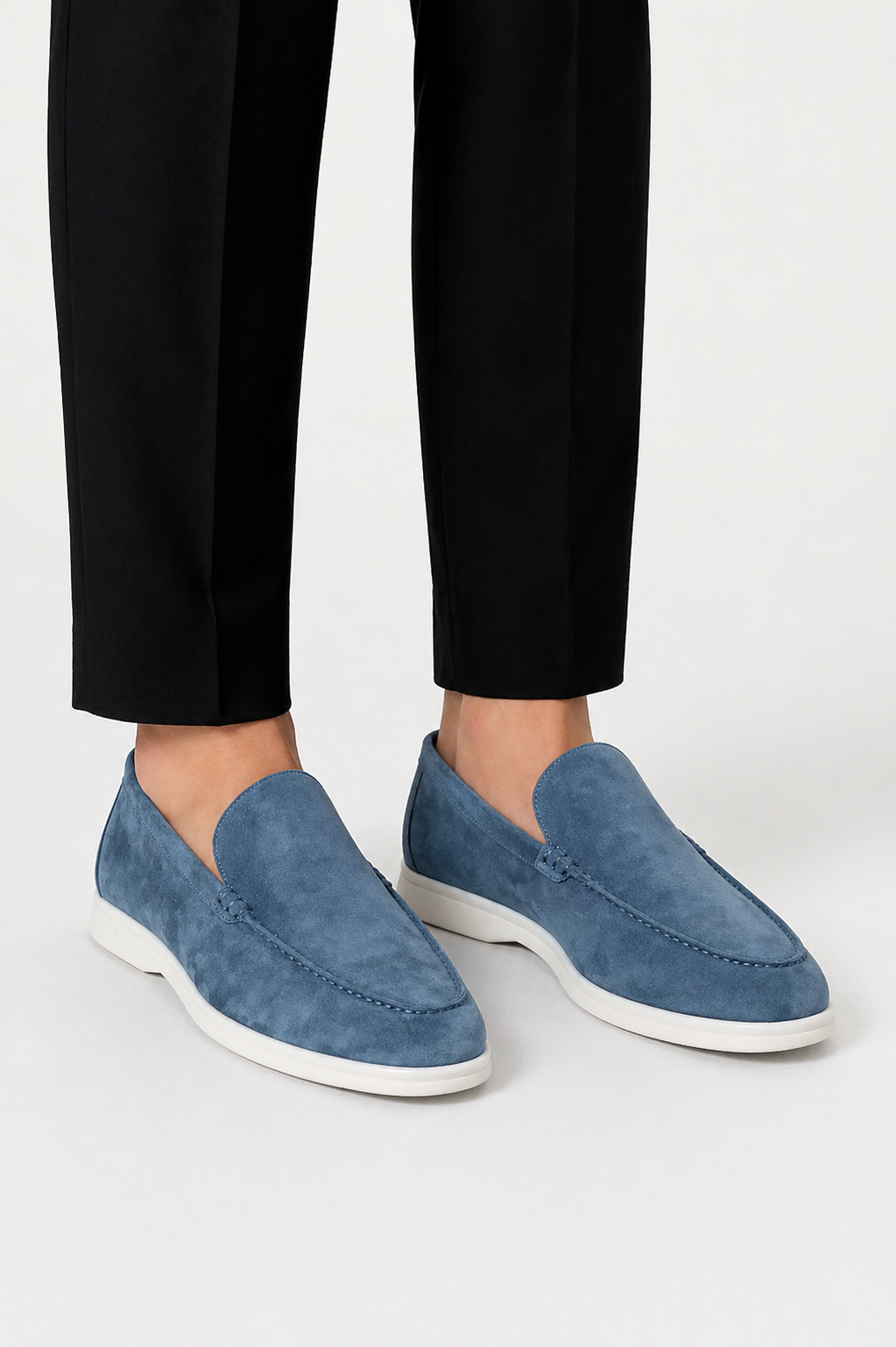 Men's Suede Loafers – Classic Slip-On Moccasin Shoes