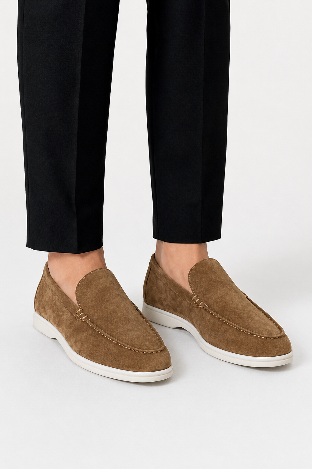 Men's Suede Loafers – Classic Slip-On Moccasin Shoes