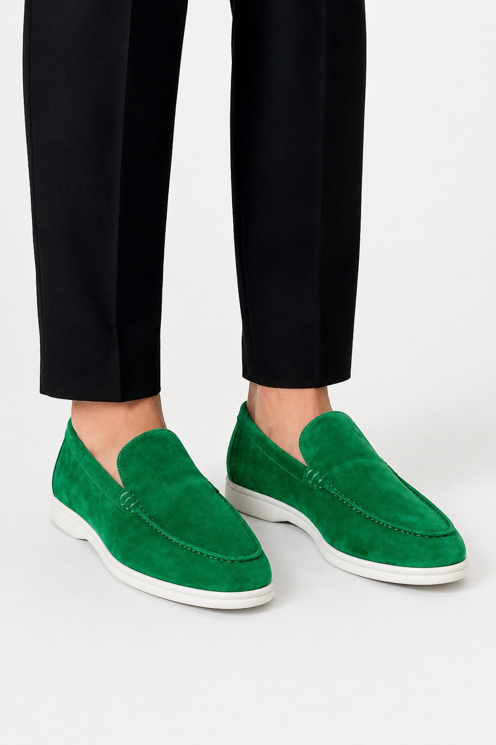 Men's Suede Loafers – Classic Slip-On Moccasin Shoes