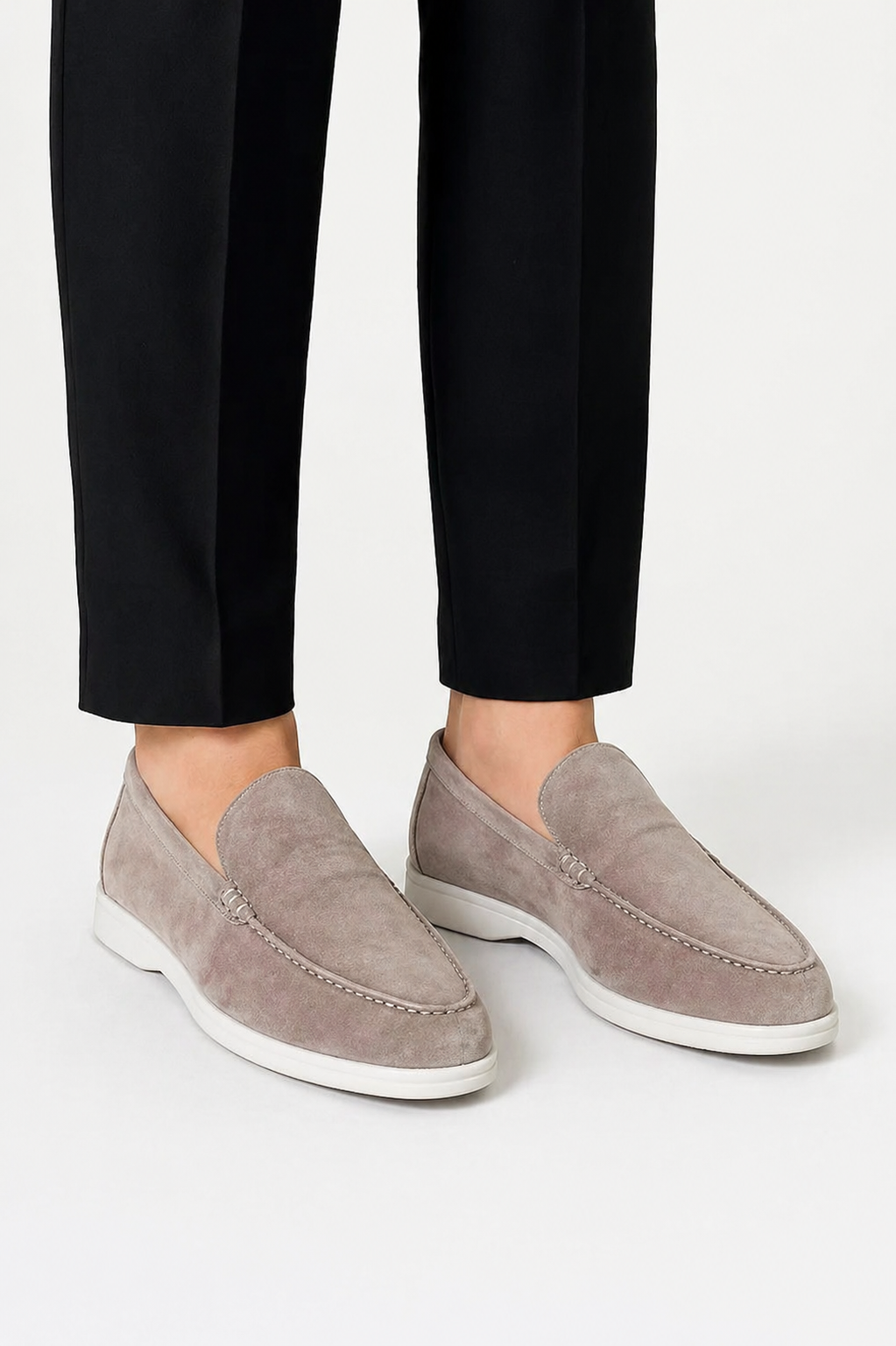 Men's Suede Loafers – Classic Slip-On Moccasin Shoes