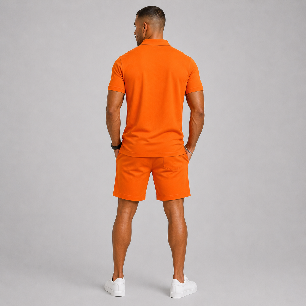 Men's Sports Set – Lightweight Polo & Shorts Two-Piece Summer Outfit