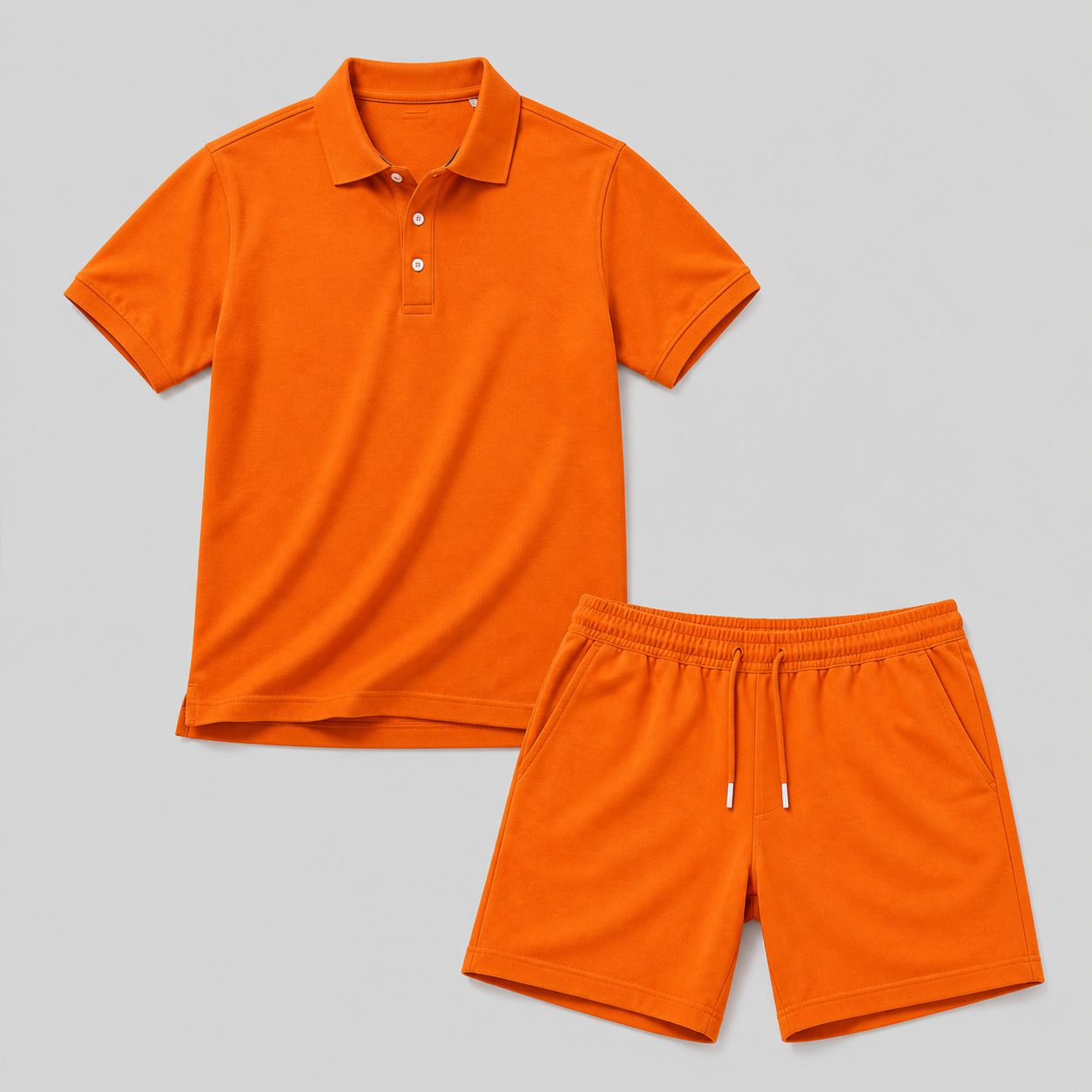 Men's Sports Set – Lightweight Polo & Shorts Two-Piece Summer Outfit