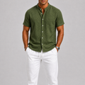 Men's Linen Set – Shirt & Trousers Two-Piece Summer Outfit