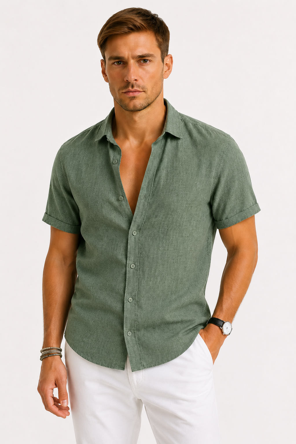 Men's Linen Shirt – Airy Lightweight Summer Shirt with Timeless Design
