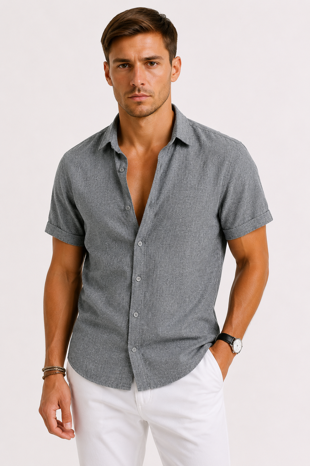 Men's Linen Shirt – Airy Lightweight Summer Shirt with Timeless Design