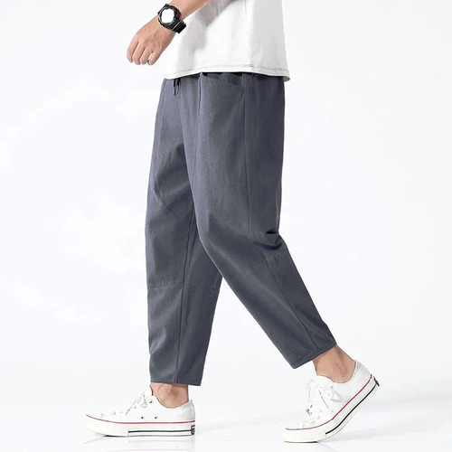 Men's Kyoto Cropped Tapered Pants – Casual Lightweight Trousers