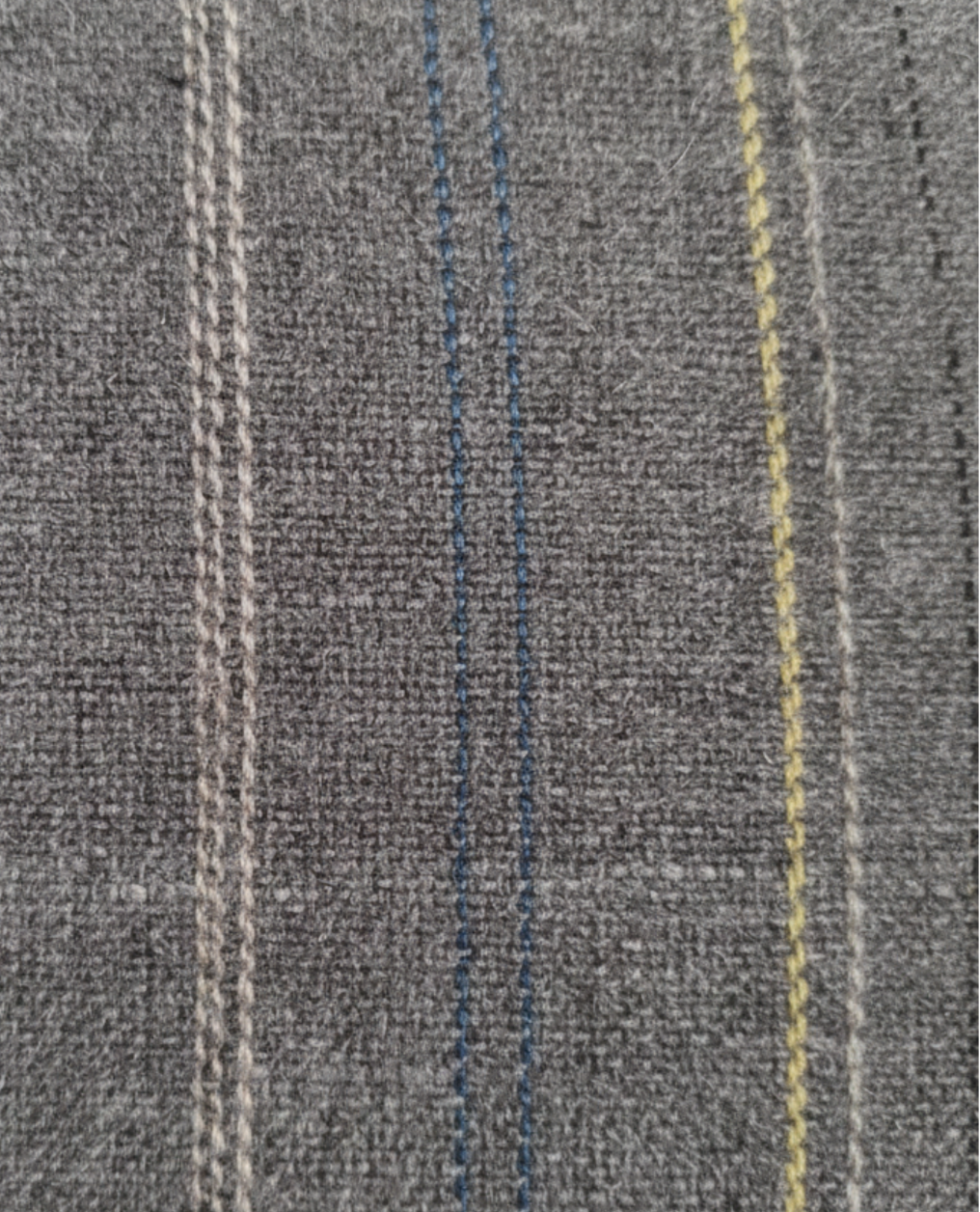 Men's Gray Stripe Classic Fit Peak Lapel Wool 3-Piece Suit – view 3