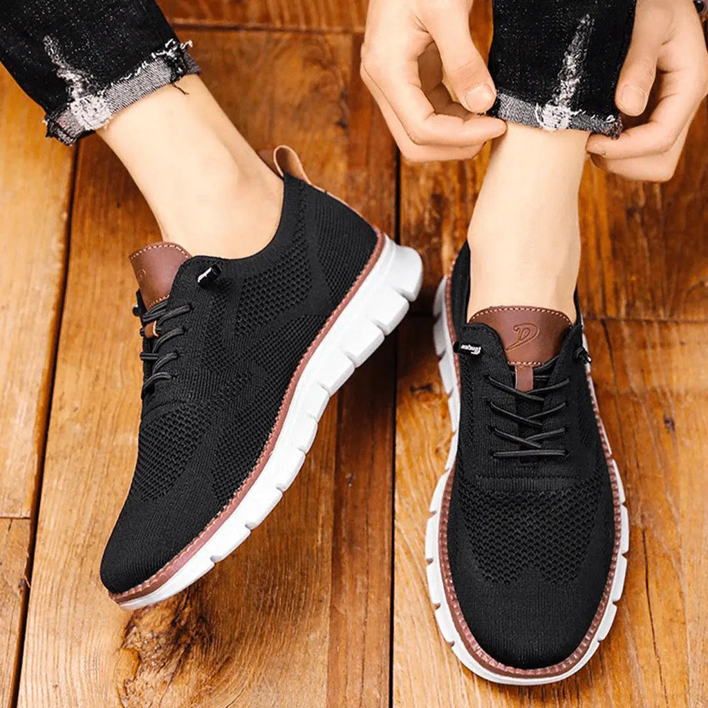 Men's Breathable Knit Sneakers – Ultra-Cushioned Lightweight Trainers