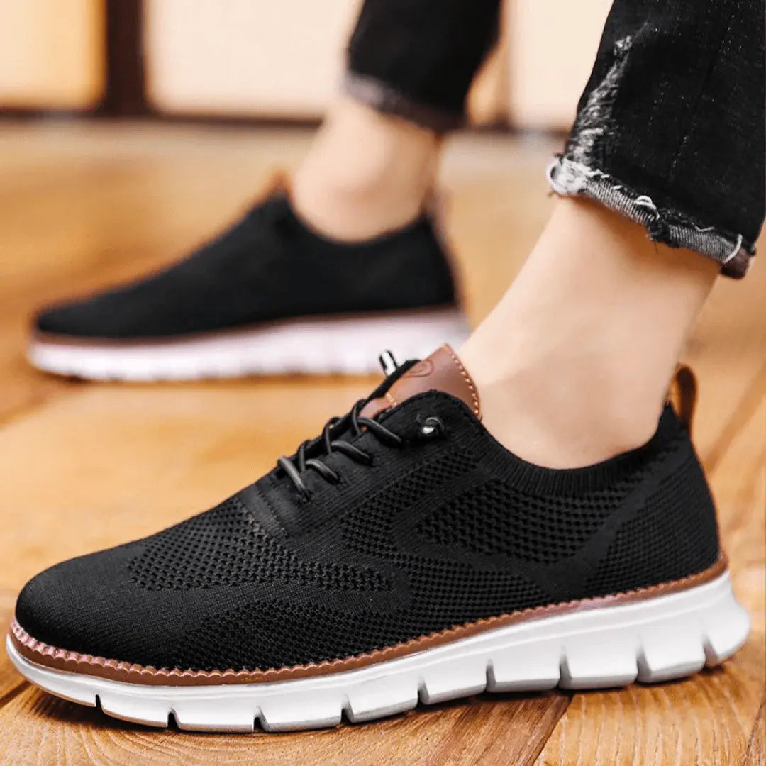 Men's Breathable Knit Sneakers – Ultra-Cushioned Lightweight Trainers