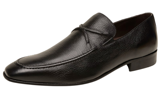 Men's Black Slip On Loafer Leather Dress Shoes – view 2