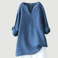 Women's Airy Lightweight Shirt – Relaxed Long-Sleeve Blouse for Everyday Wear
