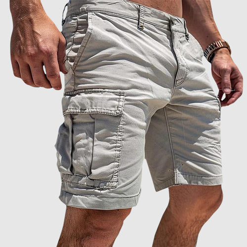 Men's Cargo Shorts – Knee-Length Loose Summer Shorts with Cargo Pockets